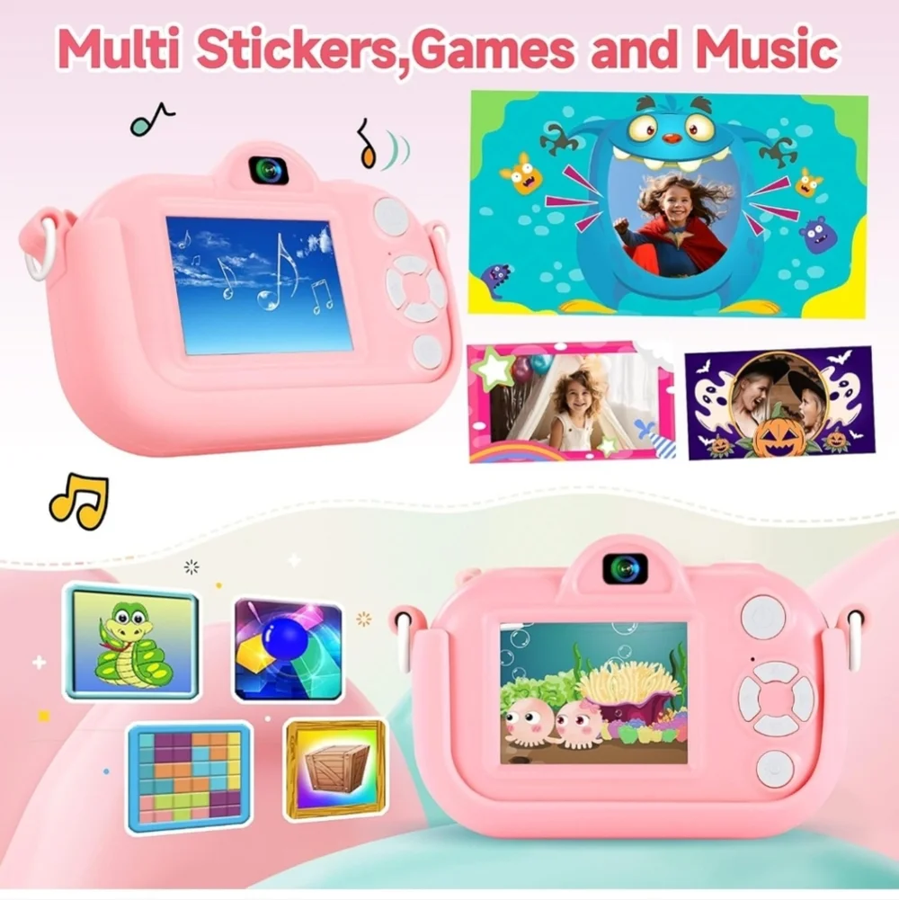 Kids Camera Toys with Memory Card